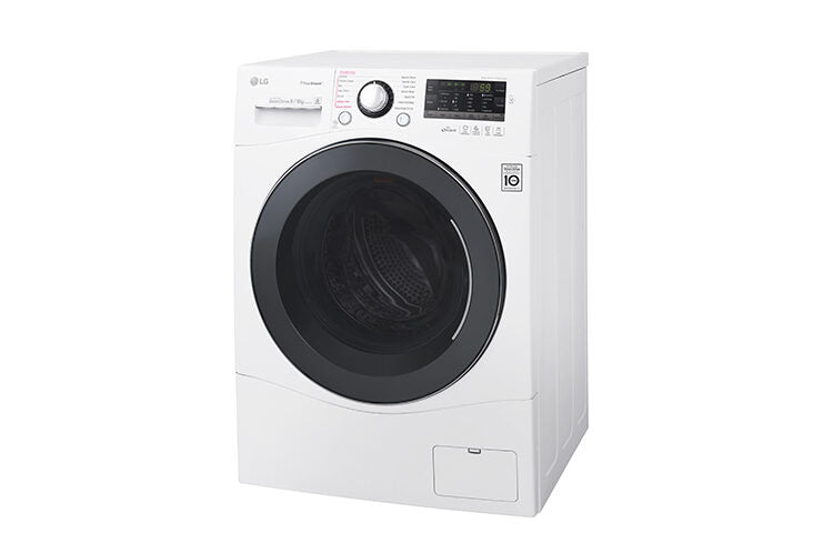LG FH4A8FDH2N lavasciuga Libera installazione Caricamento frontale Nero, Bianco