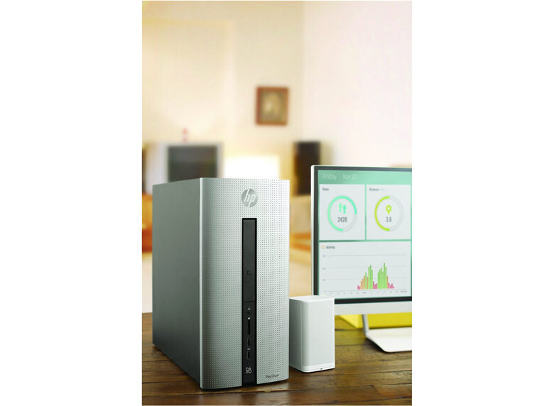 HP Pavilion 550-106nl DDR3-SDRAM A10-8750 Desktop AMD A10 8 GB 1000 GB HDD Windows 10 Home PC Nero, Argento