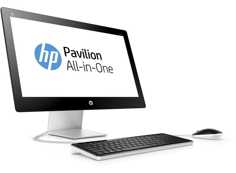 HP Pavilion 23-q102nl 58,4 cm (23") 1920 x 1080 Pixel Intel® Core™ i3 di quarta generazione 4 GB DDR3L-SDRAM 500 GB HDD PC All-in-one Windows 10 Home Wi-Fi 5 (802.11ac) Nero, Bianco