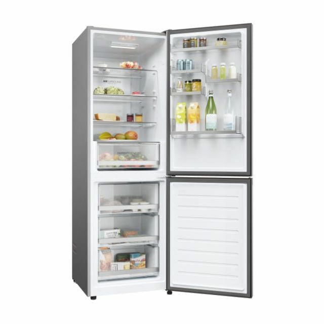 Haier 2D 60 Serie 1 HDW1618DNPK frigorifero con congelatore Libera installazione 341 L D Argento