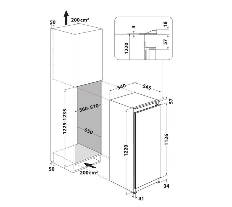 Indesit SZ 12 A2D/I 2 monoporta Da incasso 189 L E Acciaio inossidabile