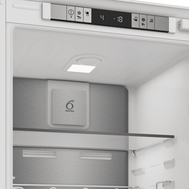 Whirlpool WHKN 3283 B4E Frigorifero combinato a incasso, Total No Frost ventilato, 55 cm, Classe E, Bianco, 37 db, h 194cm
