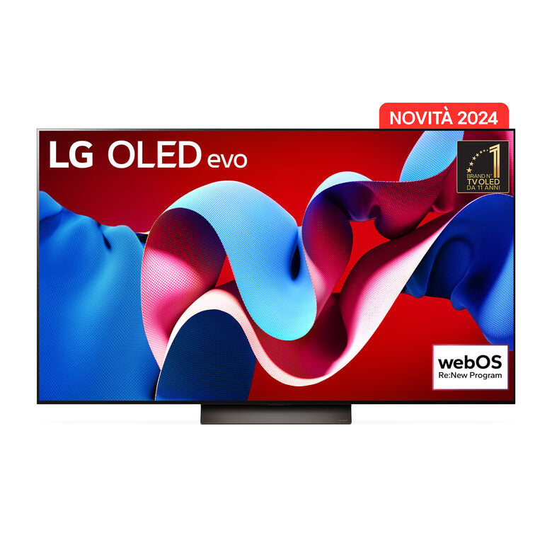 LG Oled55C44LA Televisione Smart TV 55 Pollici Oled Evo 4K Serie C4 Dolby Vision