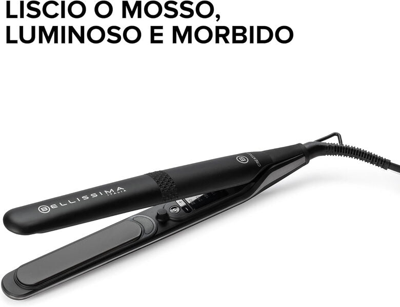 Bellissima Imetec Piastra Creativity, Rivestimento Ceramica Diamond, 5 Temperature,funzione Memory