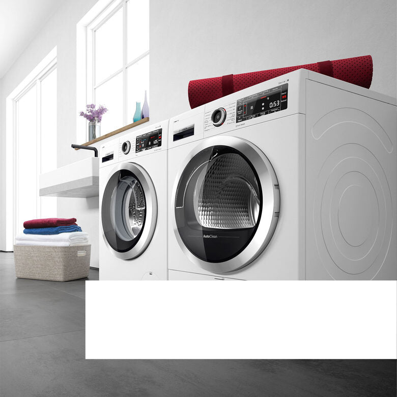 Bosch WQG233d1II Serie 6 Asciugatrice A Libera Installazione 8 Kg, Pompa Di Calore, Auto Dry, Filtro Easy Clean, Classe C, Bianco