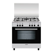 Glem Gas A855EI cucina Elettrico Nero, Acciaio inossidabile A