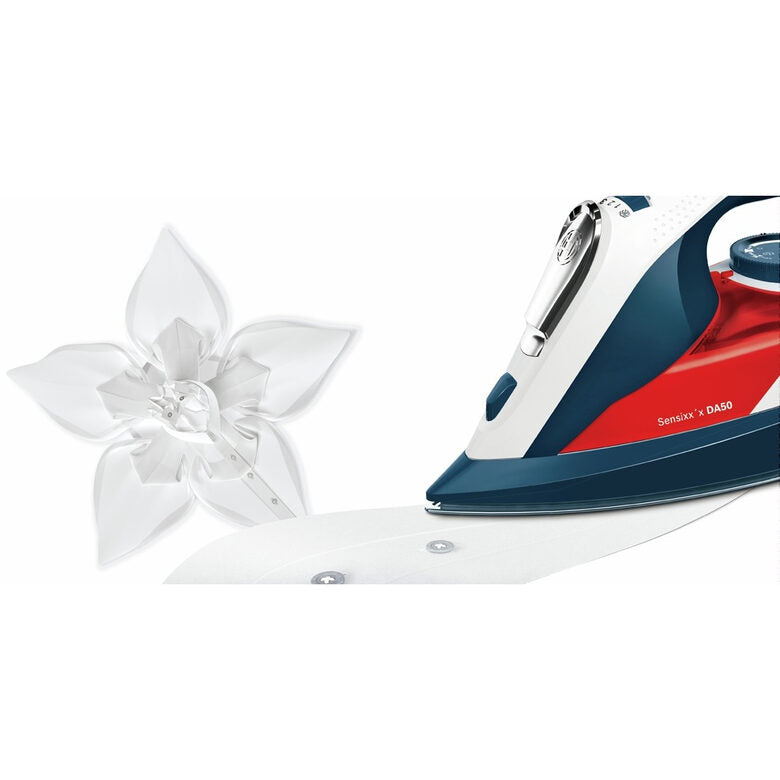 Bosch TDA5029010 ferro da stiro Ferro a vapore CeramicGlide 2900 W Blu, Rosso, Bianco