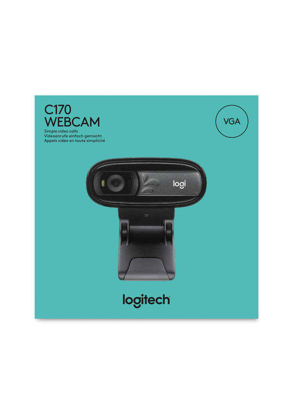 Logitech C170 webcam 5 MP 640 x 480 Pixel USB 2.0 Nero