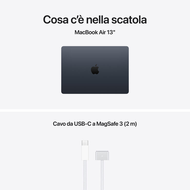 Apple MacBook Air 13" M5 chip 10‑core CPU 10‑core GPU, 24GB, 1TB SSD - Mezzanotte