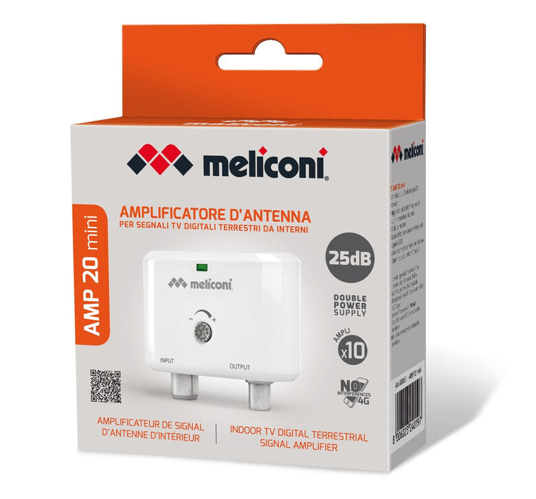 Meliconi AMP-20 MINI amplificatore d'antenna per interni