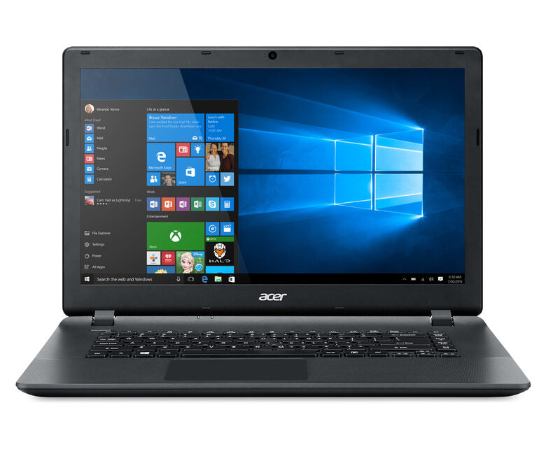 Acer Aspire ES1-521-24HY Computer portatile 39,6 cm (15.6") AMD E 4 GB DDR3L-SDRAM 500 GB HDD Wi-Fi 4 (802.11n) Windows 10 Home Nero