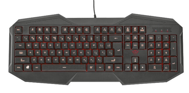 Trust GXT 830 GAMING KEYBOARD IT tastiera USB QWERTY Inglese Nero