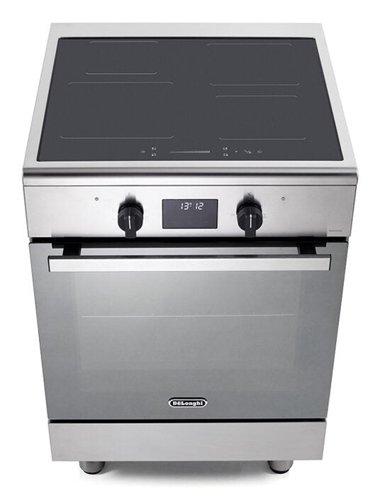 De’Longhi DMX 64 INL TC2 cucina A Elettrico Piano cottura a induzione Nero, Acciaio inox