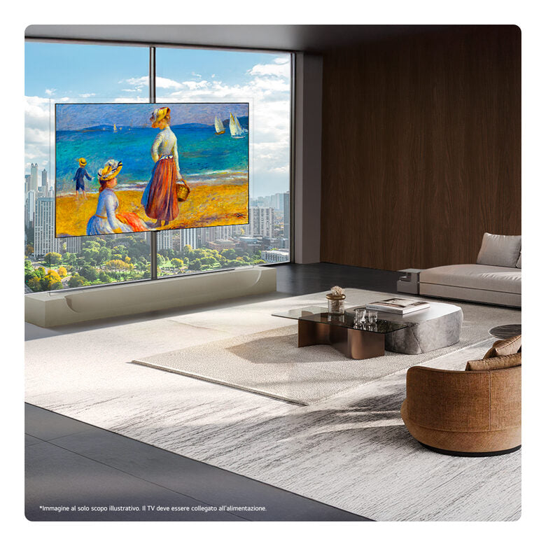 LG OLED evo AI Wallpaper TV 83'' W6 OLED83W69LA, 4K, spessore 9,9mm, True Wireless, Staffe filo muro SMART TV 2026