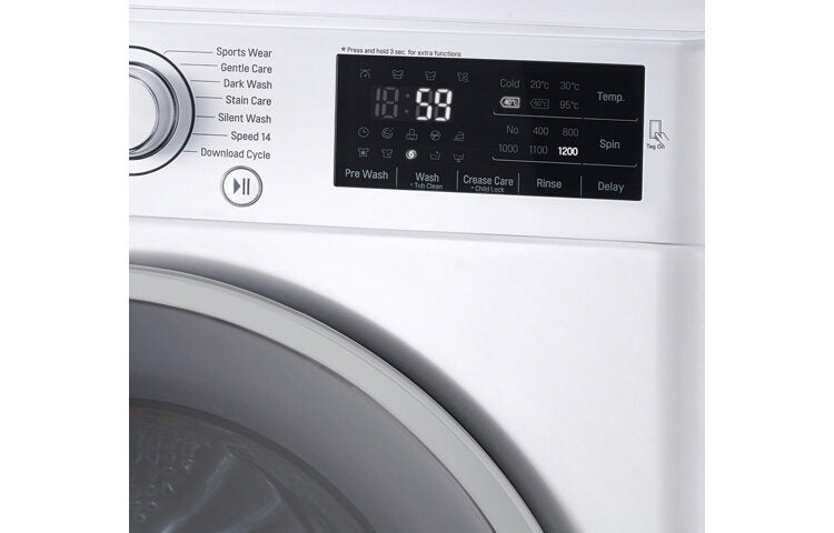 LG FH2U2HDN1 lavatrice Caricamento frontale 7 kg 1200 Giri/min Bianco
