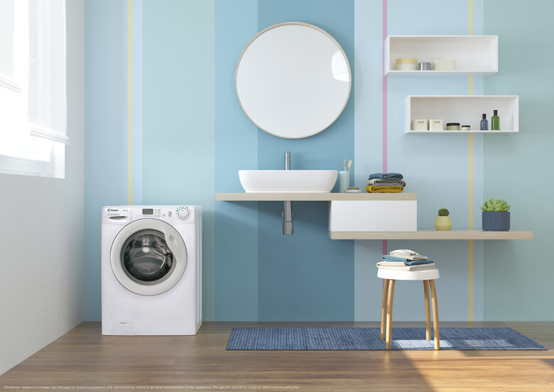 Candy EY294DWM5/1-S Easy Lavatrice Libera Installazione 9 Kg, 1200 Giri, Tecnologia Smart Touch, Classe A, Bianco