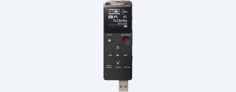 Sony ICD-UX560 Memoria interna e scheda di memoria Nero