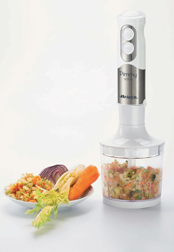 Ariete Pimmy 0,5 L Frullatore ad immersione 500 W Acciaio inossidabile, Bianco