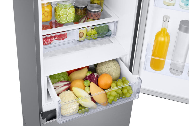 Samsung RB38T607BS9 EcoFlex Frigorifero Combinato A Libera Installazione, Tecnologia Spacemax™, Twin Cooling Plus™, Classe B, Inox