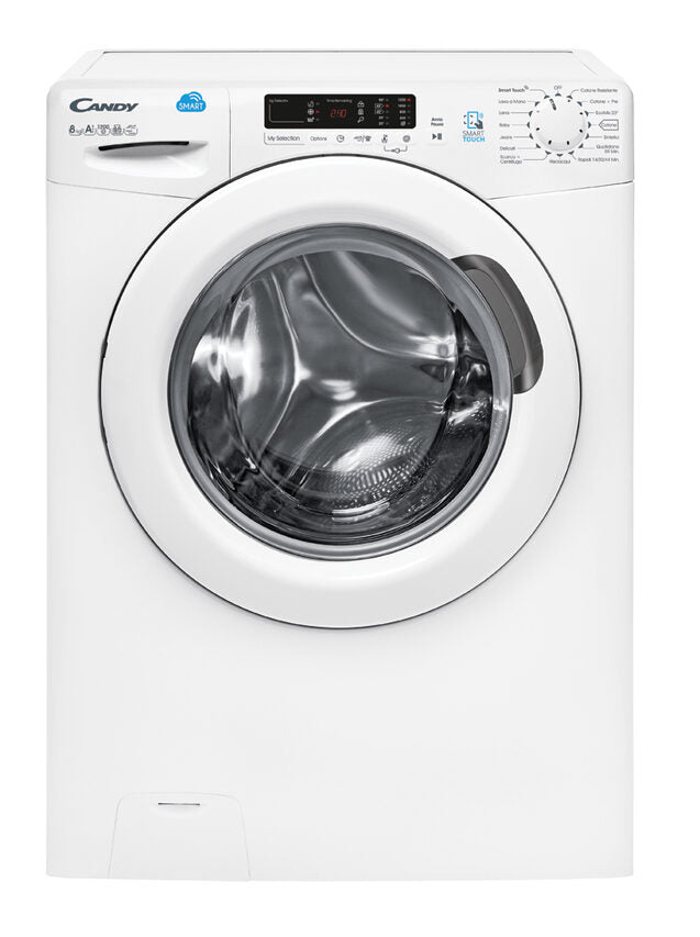 Candy Smart CS1282D301 lavatrice Caricamento frontale 8 kg 1200 Giri/min Bianco