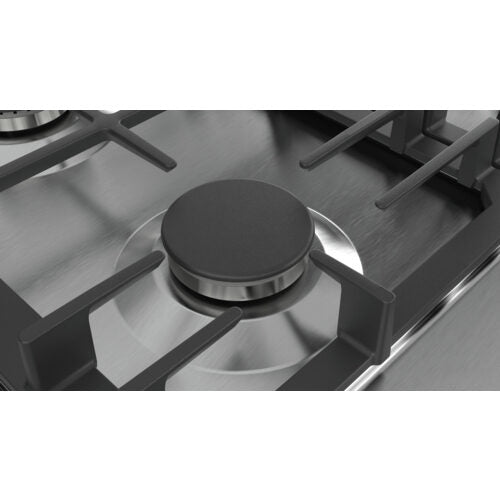 Bosch Serie 6 PCQ7A5B90 piano cottura Acciaio inossidabile Da incasso Gas 5 Fornello(i)