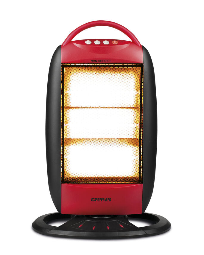 G3 Ferrari G60006 stufetta elettrica Interno Nero, Rosso 1200 W Riscaldatore di ambienti elettrico alogeno