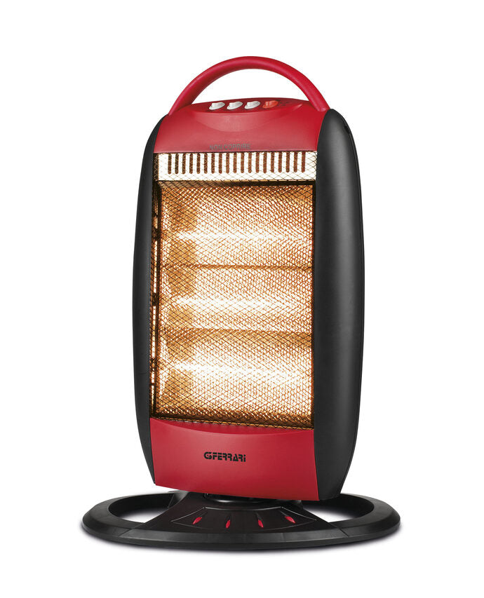 G3 Ferrari G60006 stufetta elettrica Interno Nero, Rosso 1200 W Riscaldatore di ambienti elettrico alogeno