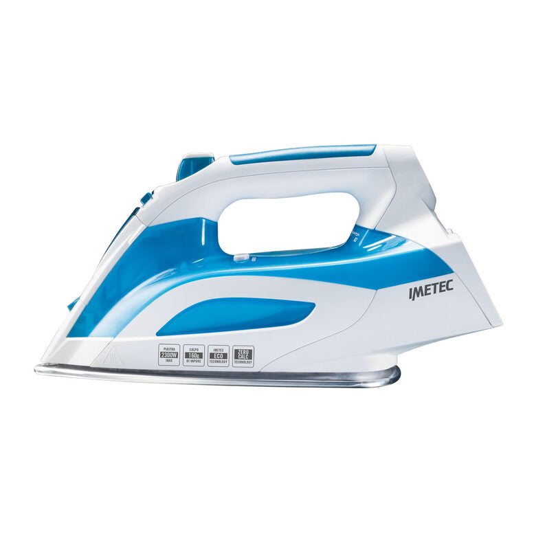 Imetec Intellivapor K3 Ferro da stiro a secco e a vapore Acciaio inossidabile 2300 W Blu, Bianco