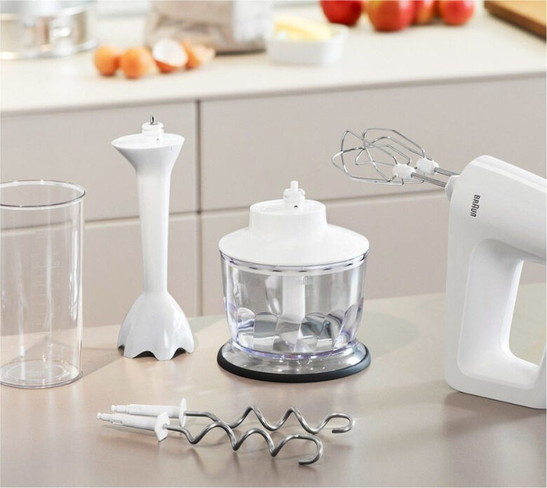 Braun HM 3135 WH Sbattitore manuale 500 W Grigio, Bianco