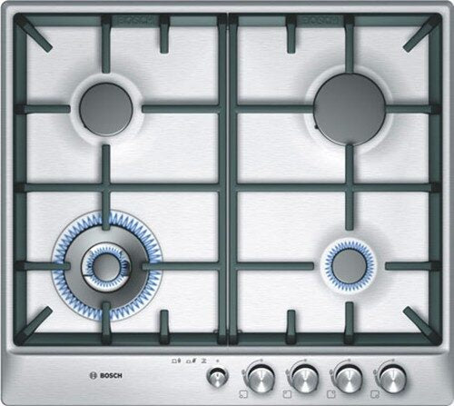 Bosch PCH615M90E piano cottura Acciaio spazzolato Da incasso Combi 4 Fornello(i)