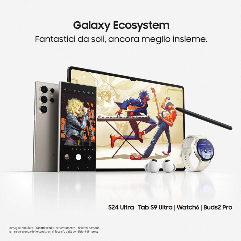 Samsung Galaxy S24 Smartphone AI, Display 6.2'' FHD+ Dynamic AMOLED 2X, Fotocamera 50MP, RAM 8GB, 128GB, 4.000 mAh, Amber Yellow