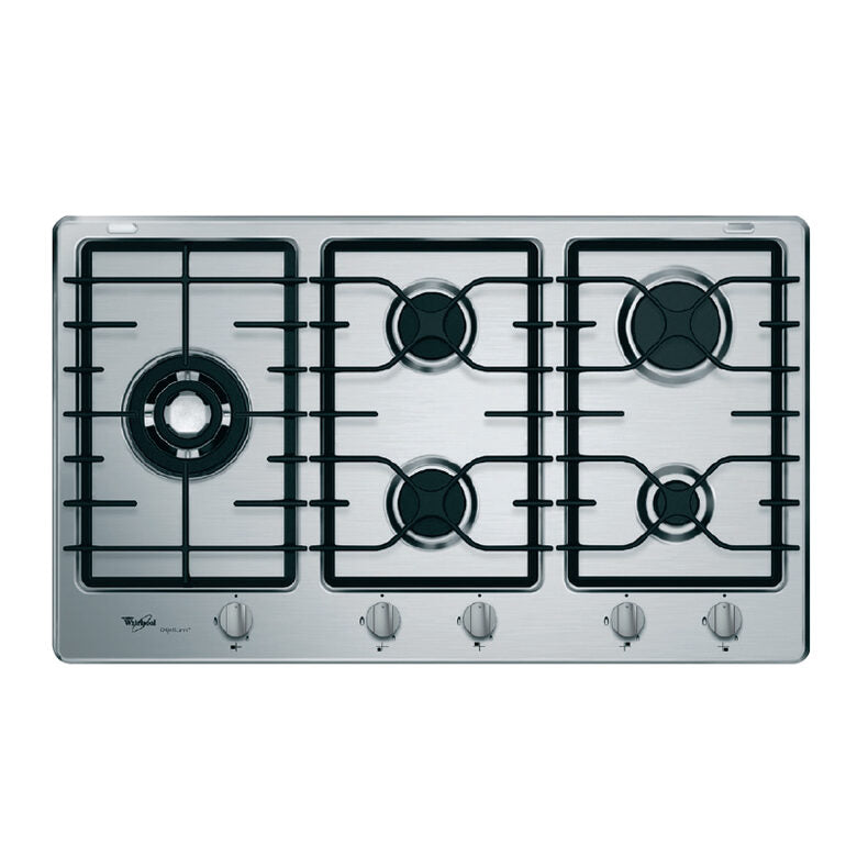 Whirlpool GMR 9542/IXL piano cottura Acciaio inossidabile Da incasso 86 cm Gas 5 Fornello(i)