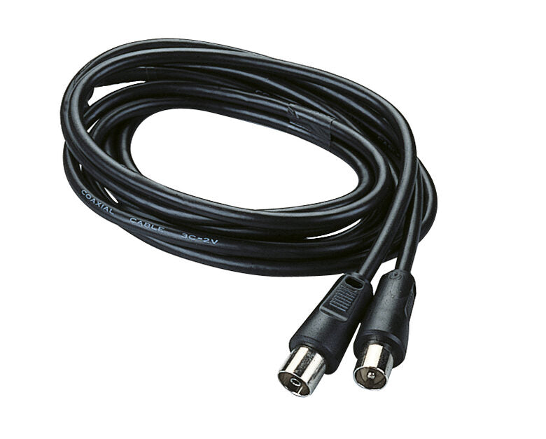 Poly Pool PP0620 cavo coassiale 2 m F Plug Nero