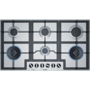 Bosch Serie 6 PCT9A5B90 piano cottura Acciaio inossidabile Da incasso Gas 6 Fornello(i)
