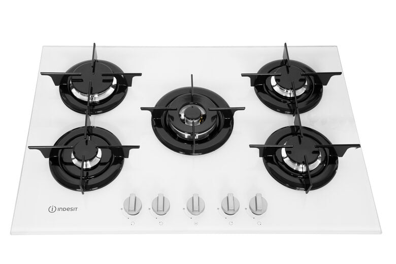 Indesit PR 752 W/I(WH) piano cottura Bianco Da incasso 75 cm Gas 5 Fornello(i)