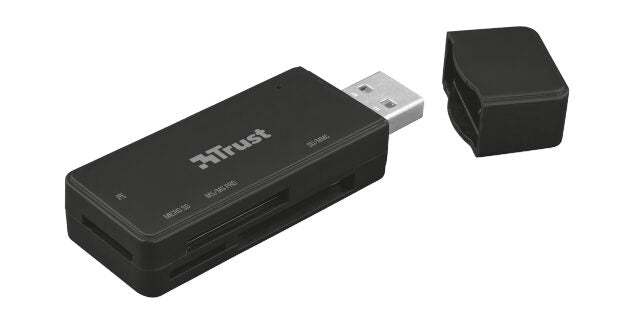 Trust NANGA lettore di schede USB 3.2 Gen 1 (3.1 Gen 1) Type-A Nero