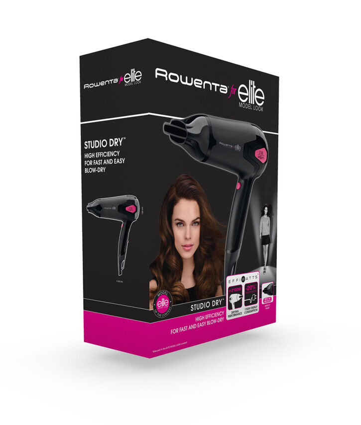 Rowenta Studio Dry Elite CV5372 1700 W Nero, Rosa