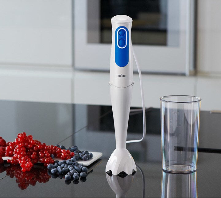 Braun MQ 3000 Smoothie 0,6 L Frullatore ad immersione 700 W Blu, Bianco