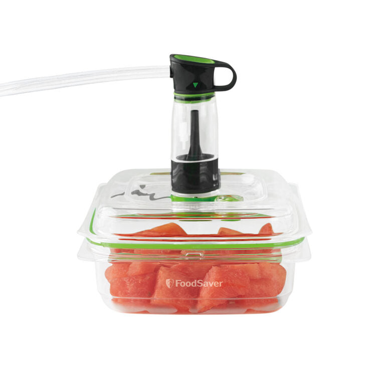 FoodSaver FFC003X recipiente per cibo Quadrato Scatola 0,7 L Verde, Trasparente 1 pz