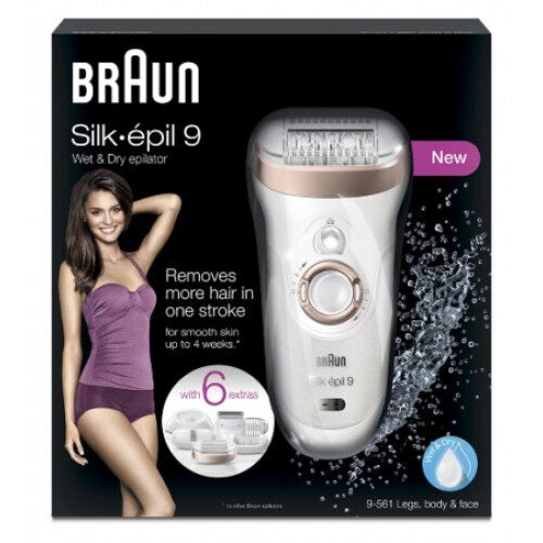 Braun Silk-épil 9-561 40 pinzette Oro, Bianco