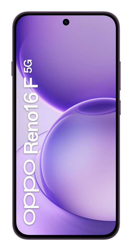OPPO Reno16 F 5G AI Smartphone, Tripla fotocamera 50+8+50MP, Selfie 50MP, Display 6.57” 120HZ AMOLED FHD+, 6500mAh, RAM 8GB(Esp2GB/4GB/8GB)+ROM 256GB [Versione Italia], Purple Black
