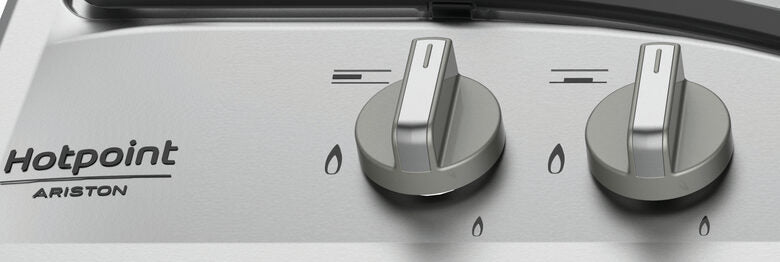 Hotpoint PCN 641 T/IX/HAR piano cottura Acciaio inossidabile Da incasso 60 cm Gas 4 Fornello(i)