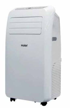 HAIER AM12AA1TAA Climatizzatore Portatile 12000 Btu/h con Telecomando e Funzione Timer Bianco