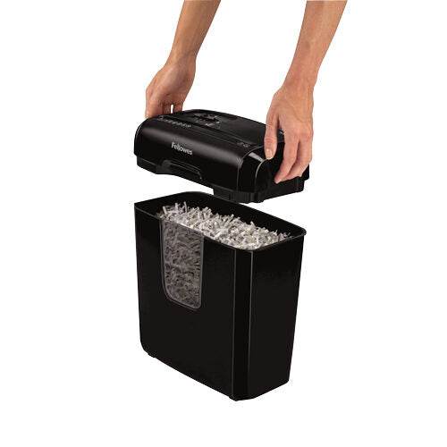 Fellowes Powershred 6C distruggi documenti Triturazione incrociata 22 cm Nero