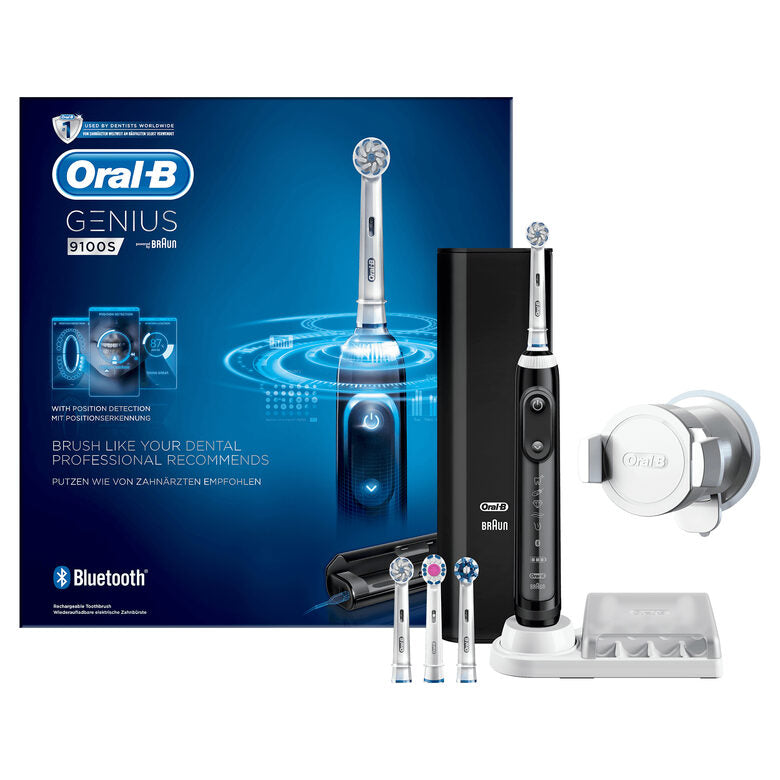 Oral-B Genius 9100S Sensi Ultrathin Adulto Spazzolino rotante-oscillante Nero