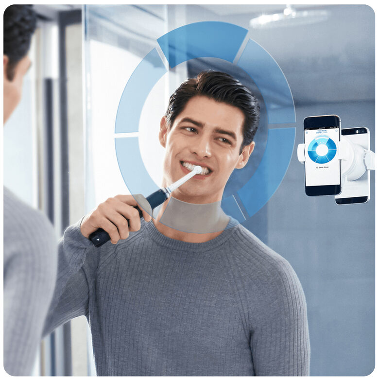 Oral-B Genius 9100S Sensi Ultrathin Adulto Spazzolino rotante-oscillante Nero