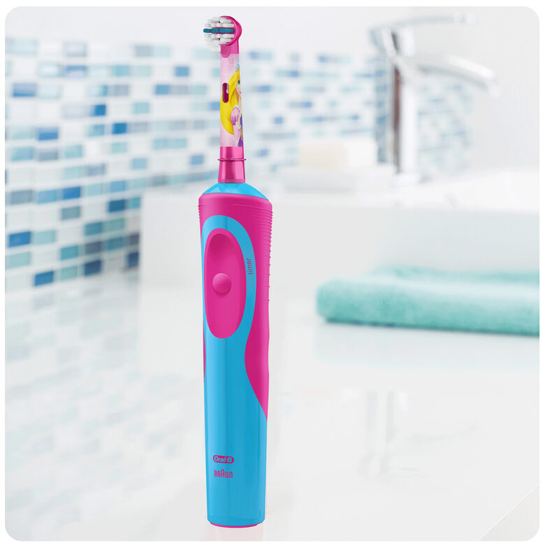 Oral-B 80268190 spazzolino elettrico Bambino Spazzolino rotante-oscillante Blu, Rosso