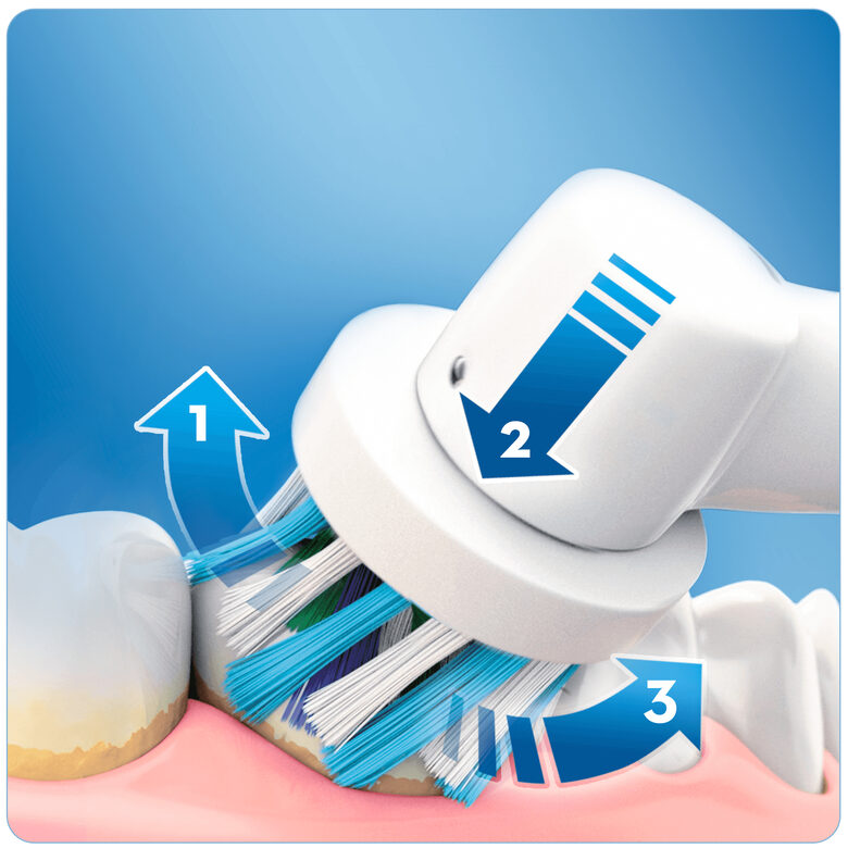 Oral-B PRO 2 2950N CrossAction Adulto Spazzolino rotante-oscillante Rosa, Nero