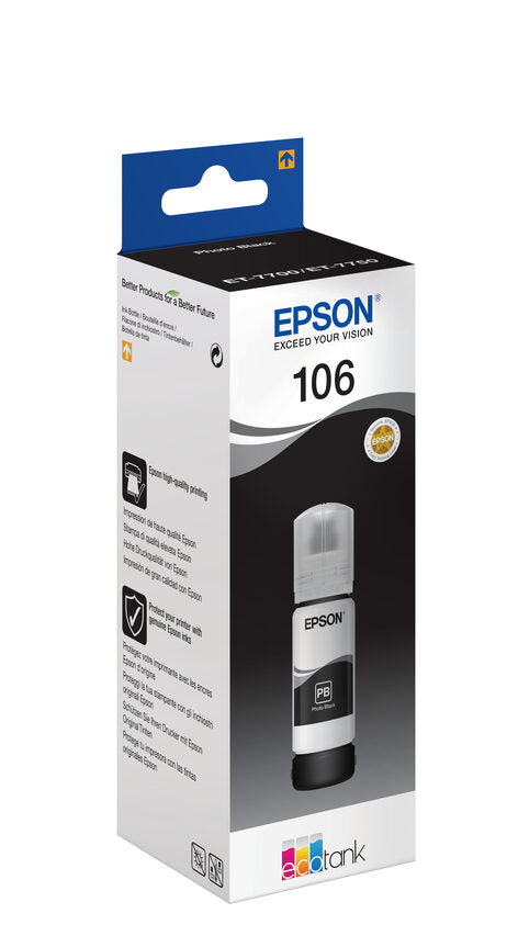 Epson 106 EcoTank Photo Black ink bottle Cartuccia