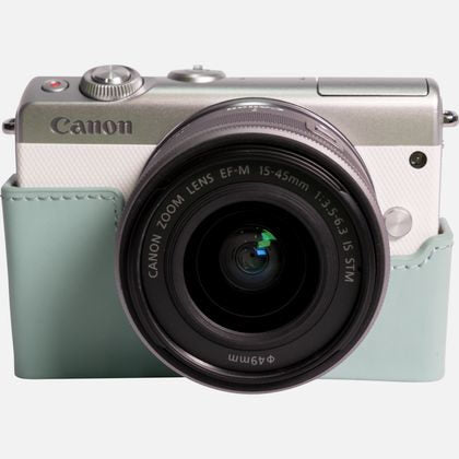 Canon EOS M100 + EF-M 15-45mm IS STM MILC 24,2 MP CMOS 6000 x 4000 Pixel Bianco